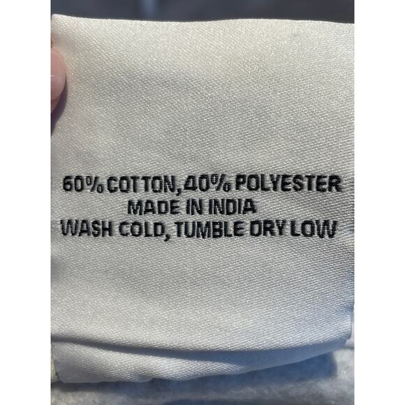 Hello, Daisy Sweatshirt Womens Large Gray/Blue LS Crew Neck Graphic Fleece - Picture 5 of 5